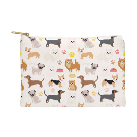 Avenie Dog Pattern Pouch