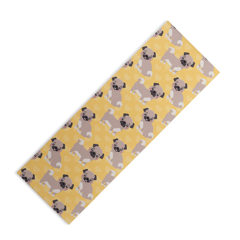 Avenie Dog Pattern Pugs Yoga Mat