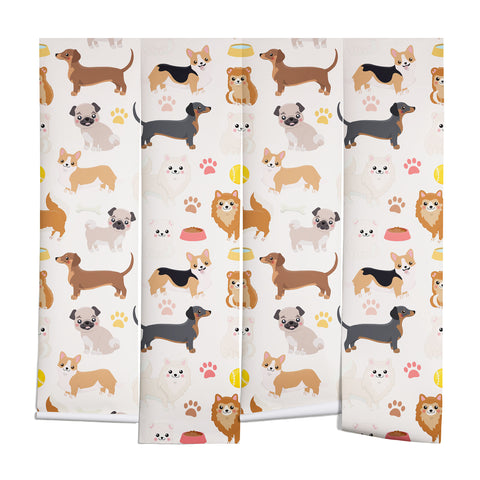 Avenie Dog Pattern Wall Mural