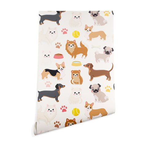 Avenie Dog Pattern Wallpaper