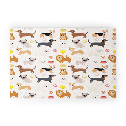 Avenie Dog Pattern Welcome Mat