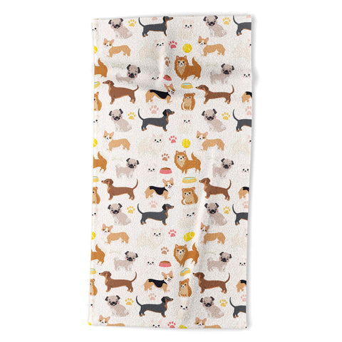 Avenie Dog Pattern Beach Towel