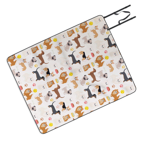 Avenie Dog Pattern Picnic Blanket