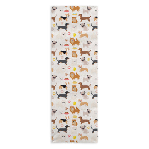 Avenie Dog Pattern Yoga Towel