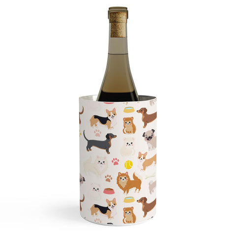 Avenie Dog Pattern Wine Chiller