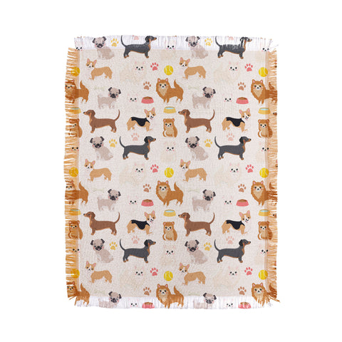 Avenie Dog Pattern Throw Blanket