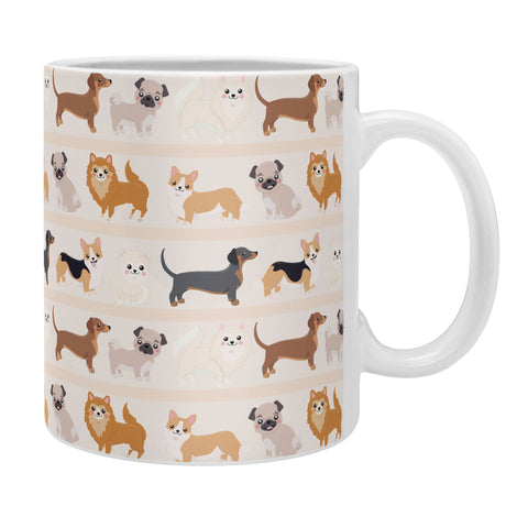 Avenie Dogs n a Row Pattern Coffee Mug
