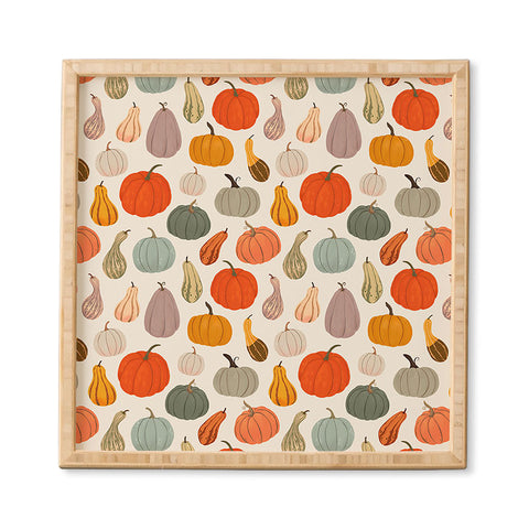Avenie Fall Pumpkin and Squash I Framed Wall Art