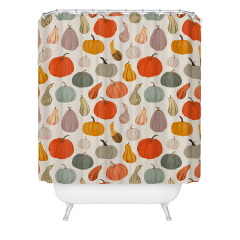 Avenie Fall Pumpkin and Squash I Shower Curtain