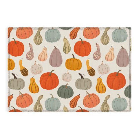 Avenie Fall Pumpkin and Squash I Outdoor Rug