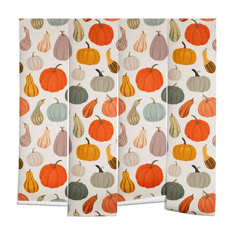 Avenie Fall Pumpkin and Squash I Wall Mural