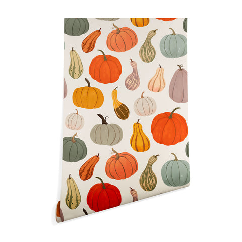 Avenie Fall Pumpkin and Squash I Wallpaper