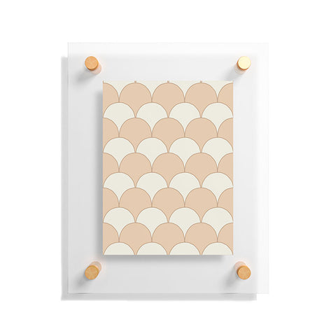 Avenie Fan Pattern Neutral Floating Acrylic Print