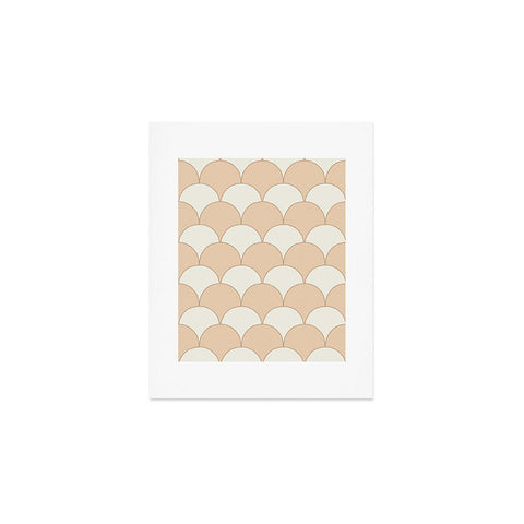 Avenie Fan Pattern Neutral Art Print