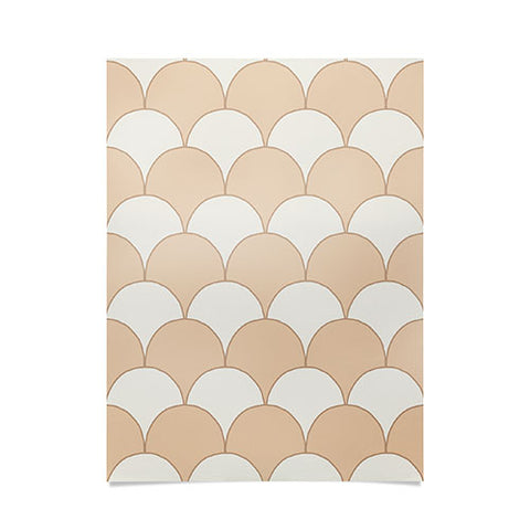 Avenie Fan Pattern Neutral Poster