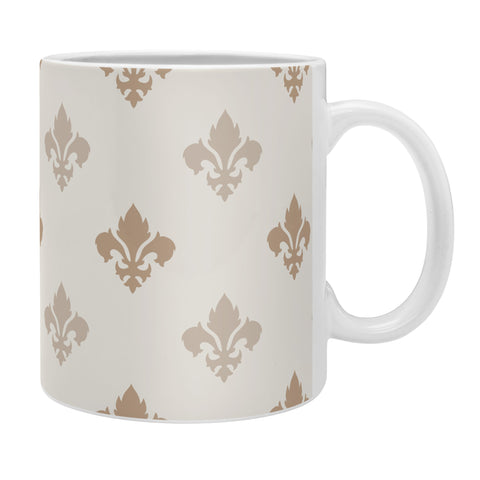 Avenie Fleur De Lis Neutral Coffee Mug