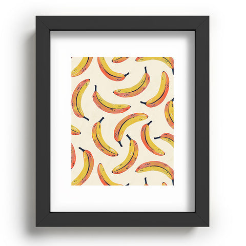 Avenie Fruit Salad Collection Banana Recessed Framing Rectangle