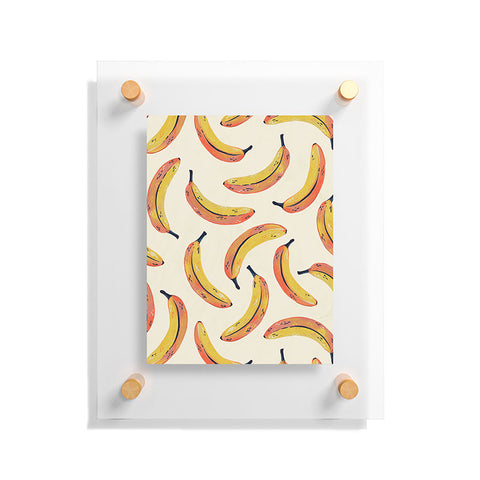 Avenie Fruit Salad Collection Banana Floating Acrylic Print