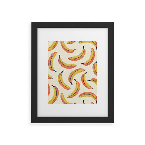 Avenie Fruit Salad Collection Banana Framed Art Print