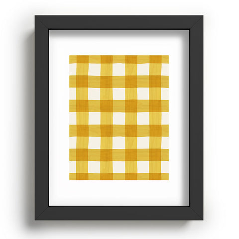 Avenie Fruit Salad Collection Gingham Recessed Framing Rectangle