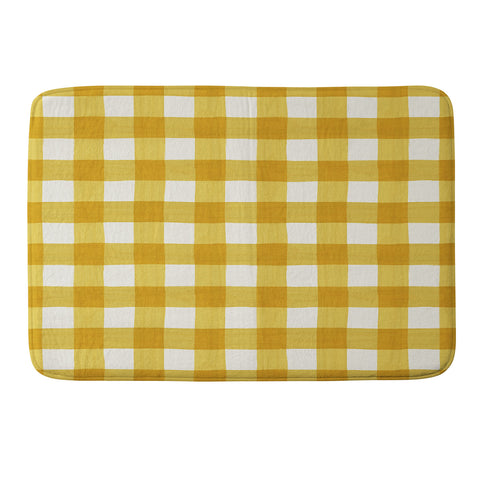 Avenie Fruit Salad Collection Gingham Memory Foam Bath Mat