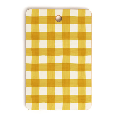 Avenie Fruit Salad Collection Gingham Cutting Board Rectangle