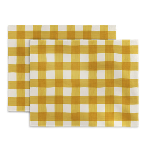 Avenie Fruit Salad Collection Gingham Placemat