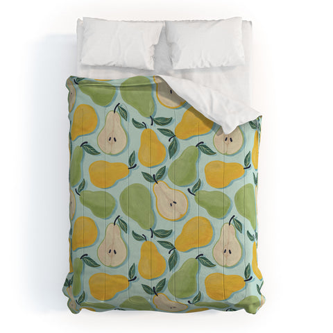 Avenie Fruit Salad Collection Pears Comforter