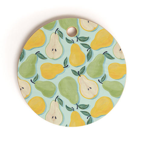 Avenie Fruit Salad Collection Pears Cutting Board Round