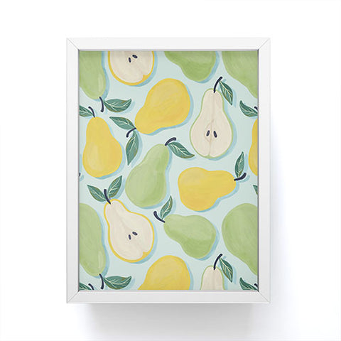 Avenie Fruit Salad Collection Pears Framed Mini Art Print