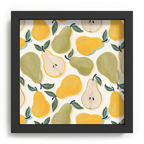Avenie Fruit Salad Collection Pears I Recessed Framing Square