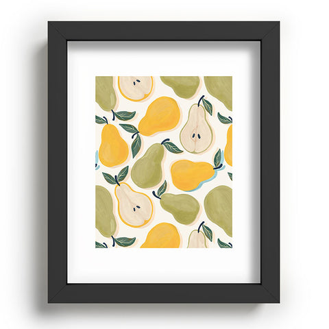 Avenie Fruit Salad Collection Pears I Recessed Framing Rectangle