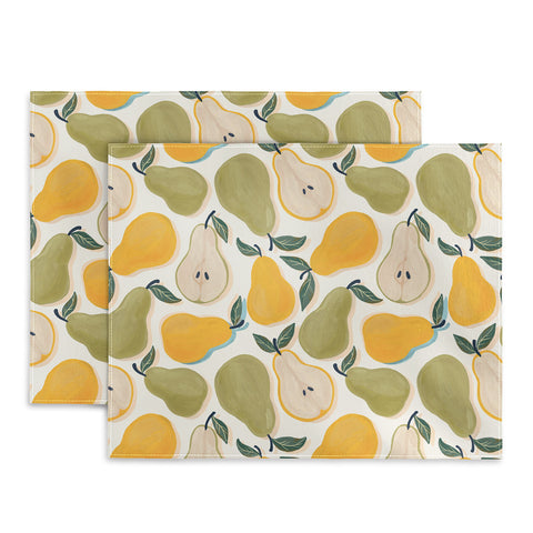 Avenie Fruit Salad Collection Pears I Placemat