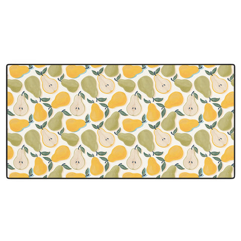 Avenie Fruit Salad Collection Pears I Desk Mat