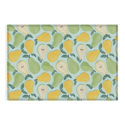 Avenie Fruit Salad Collection Pears Outdoor Rug