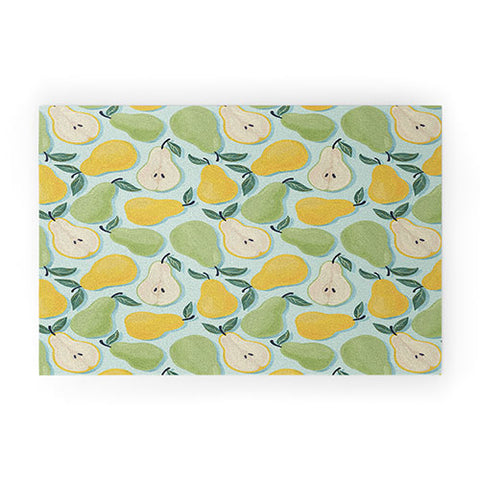 Avenie Fruit Salad Collection Pears Welcome Mat
