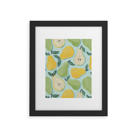 Avenie Fruit Salad Collection Pears Framed Art Print