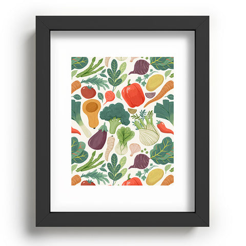 Avenie Fruit Salad Collection Veggies Recessed Framing Rectangle