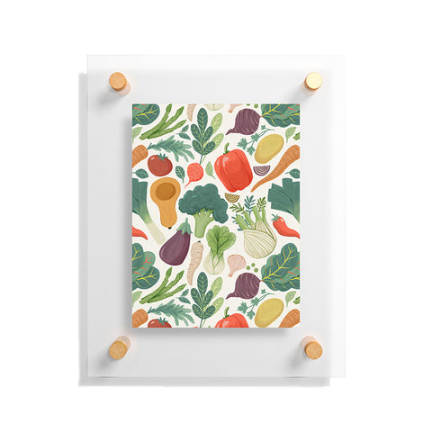 Avenie Fruit Salad Collection Veggies Floating Acrylic Print