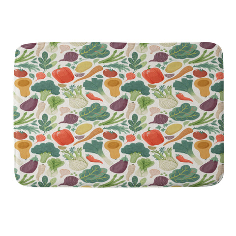 Avenie Fruit Salad Collection Veggies Memory Foam Bath Mat