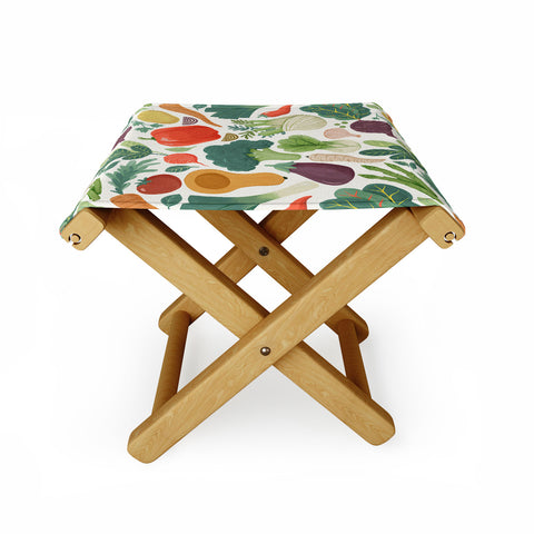Avenie Fruit Salad Collection Veggies Folding Stool