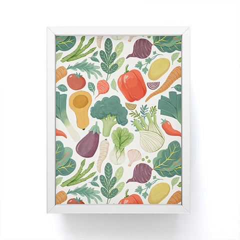 Avenie Fruit Salad Collection Veggies Framed Mini Art Print