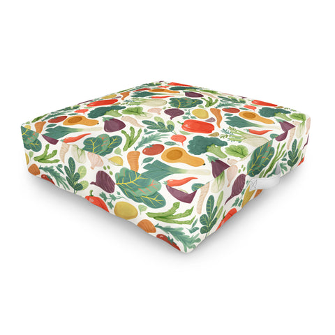 Avenie Fruit Salad Collection Veggies Outdoor Floor Cushion