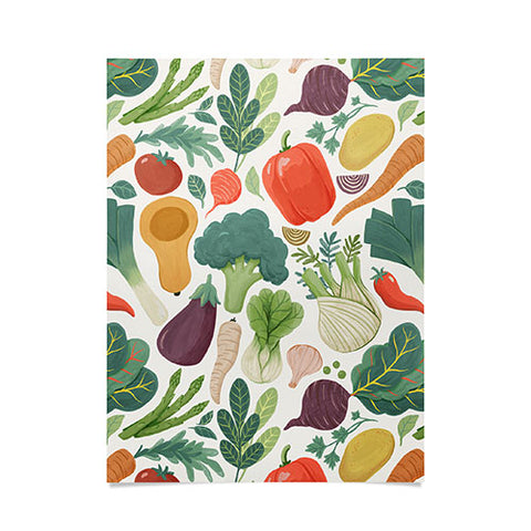 Avenie Fruit Salad Collection Veggies Poster