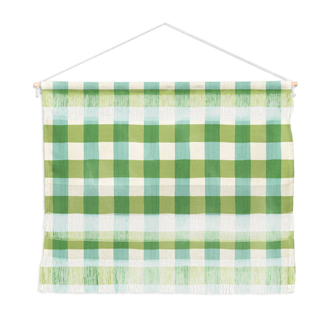 Avenie Fruit Salad Gingham Green Wall Hanging Landscape