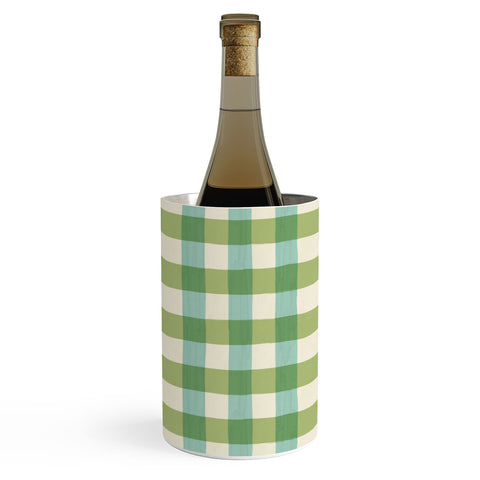 Avenie Fruit Salad Gingham Green Wine Chiller