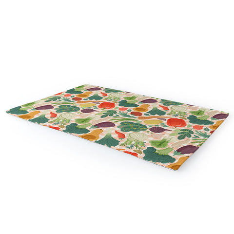 Avenie Fruit Salad Gingham Vegetables Area Rug