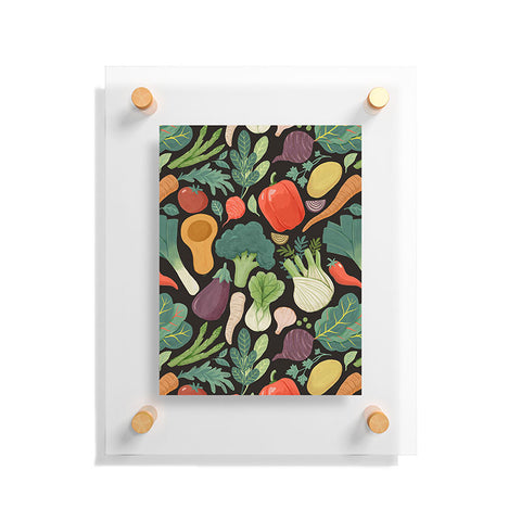 Avenie Fruit Salad Mixed Veggies Floating Acrylic Print