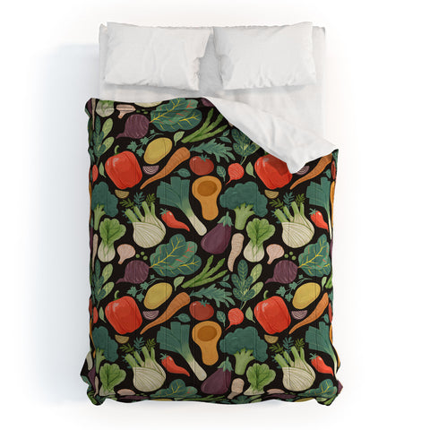 Avenie Fruit Salad Mixed Veggies Comforter