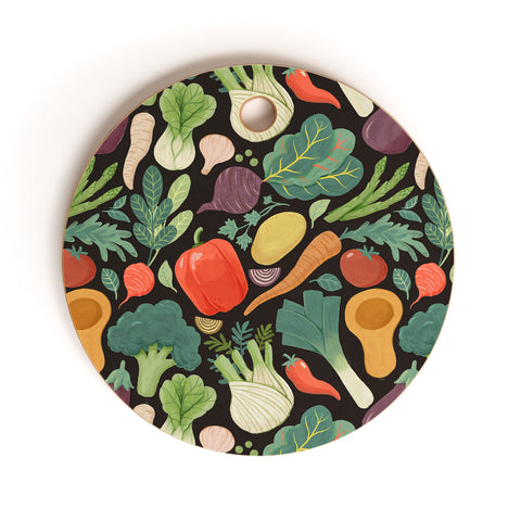 Avenie Fruit Salad Mixed Veggies Cutting Board Round